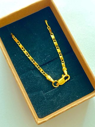 Cadena Fina Bañada en Oro 18k - 55cm
