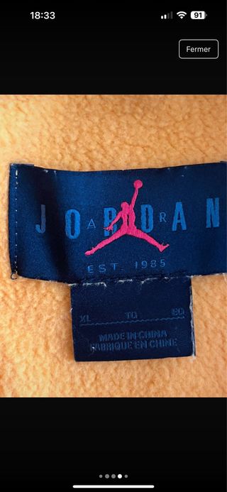 Sudadera amarilla Jordan