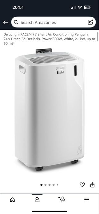 Aire acondicionado DeLonghi PACEM77 como nuevo