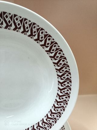 5 Piatti piani e 5 fondi Porcellana Richard Ginori