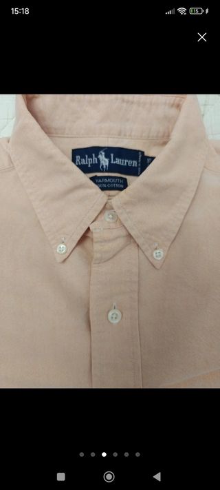 Camisa Ralph Lauren Amarilla y rosa (lote)
