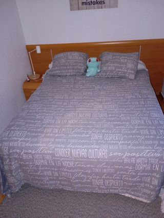 Colchón + tapiflex 150x190 cm+ cojines y almohadas