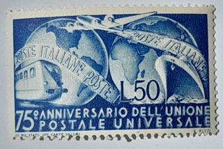 Francobollo Italia 1949 - 75°UPU