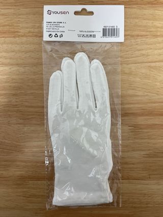 Guantes YouSen blancos algodón (9)