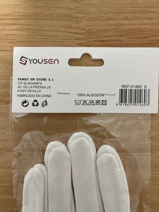 Guantes YouSen blancos algodón (9)