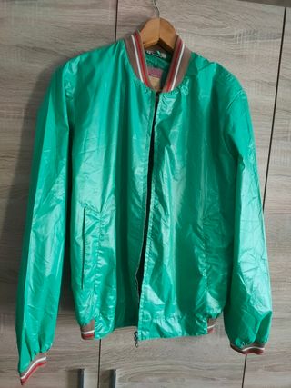 Cazadora menta chaqueta vintage Retro bomber jacke