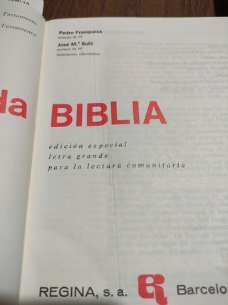 Sagrada Biblia 