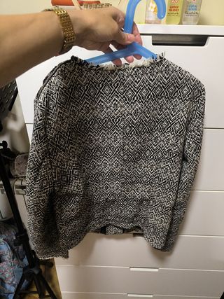Blazer Pull&Bear M - Blanco&Negro