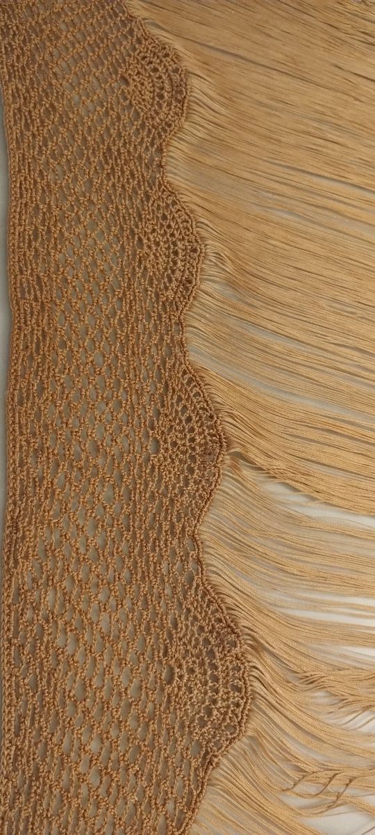 Flecos beige flamenca - artesanía
