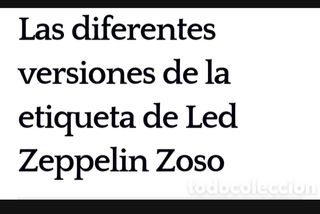 Vinilo Led Zeppelin,IV ,1ed uk fallo en una letra