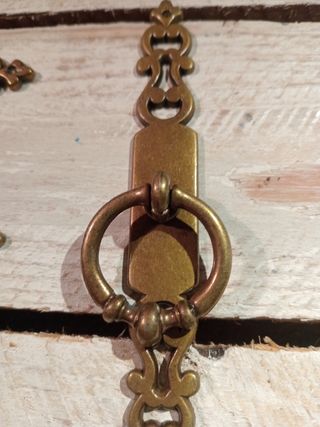 Tiradores bronce vintage - 5 uds