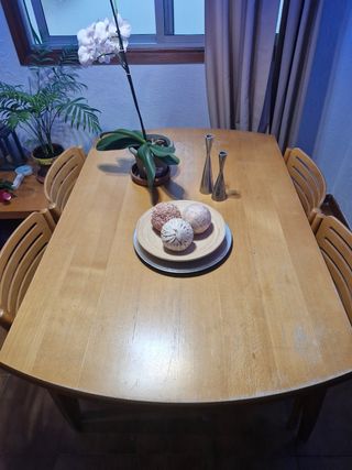 MESA COMEDOR MADERA EXTENSIBLE