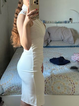 Vestido blanco crema 