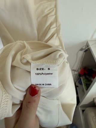 Vestido blanco crema 