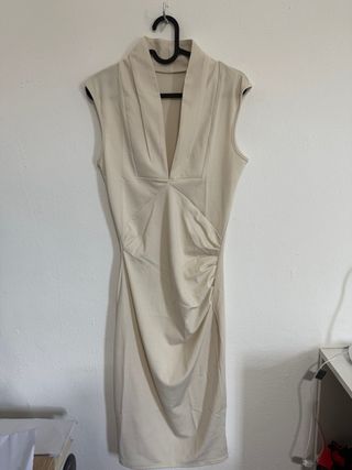 Vestido blanco crema 