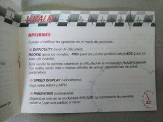 Manual V-Rally Championship Game Boy