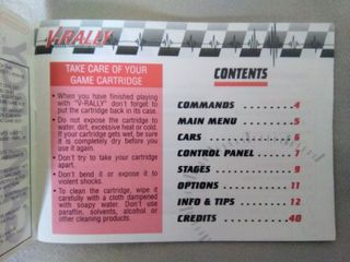 Manual V-Rally Championship Game Boy