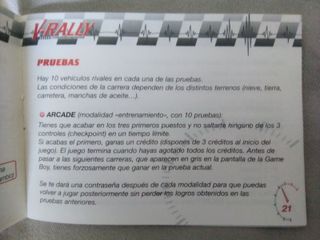 Manual V-Rally Championship Game Boy