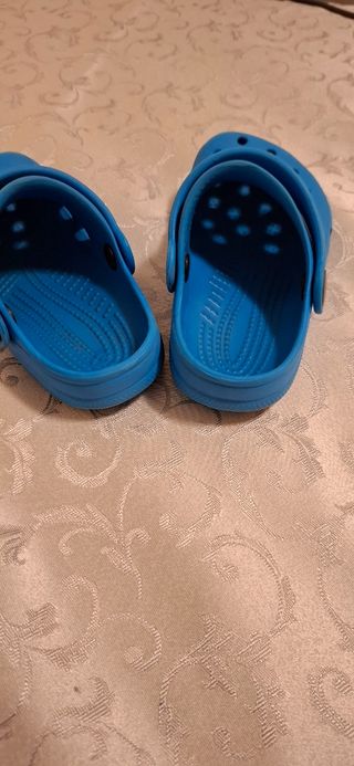 Ciabattine Crocs blu bimbo