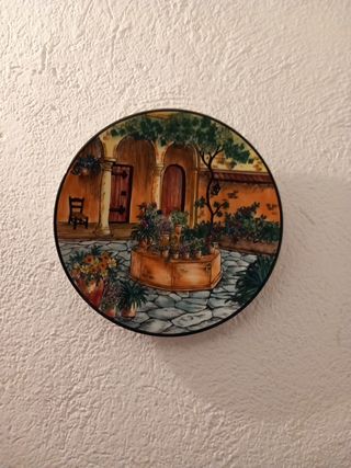 2 Platos Decorativos - Cerámica