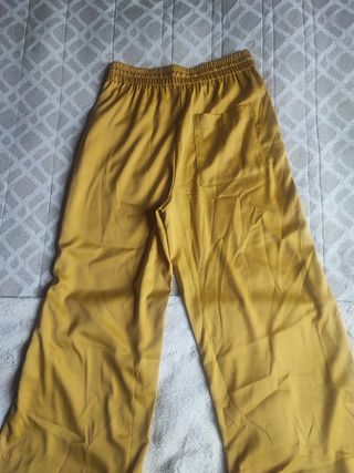 Pantalón Culotte Amarillo Zara S