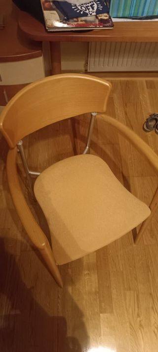 Silla escritorio madera-metal