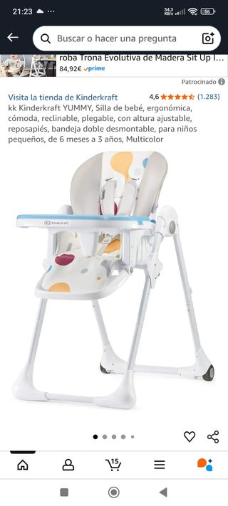 Trona Kinderkraft Plegable