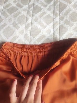 Pantalón Culotte Zara Naranja Talla S