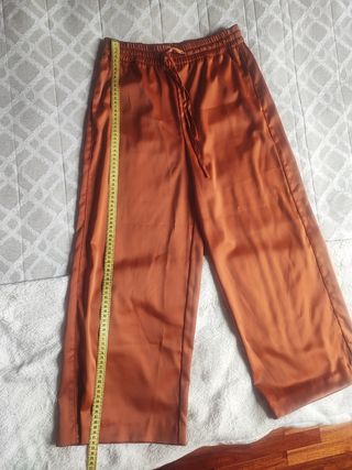 Pantalón Culotte Zara Naranja Talla S