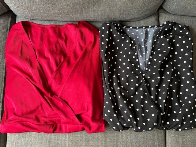 Bodys - rojo y lunares