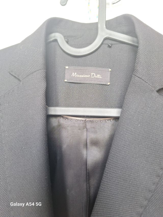 Americana Massimo Dutti negra talla M