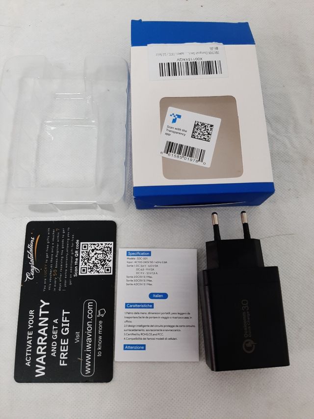 Cargador Qualcomm Quick Charge 3.0