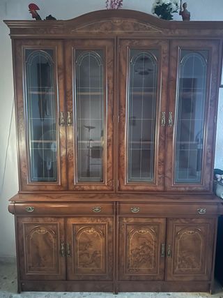 Vitrina madera oscura - 165x225x40