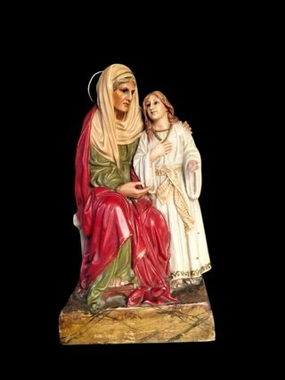Figura Santa Ana y la Virgen María