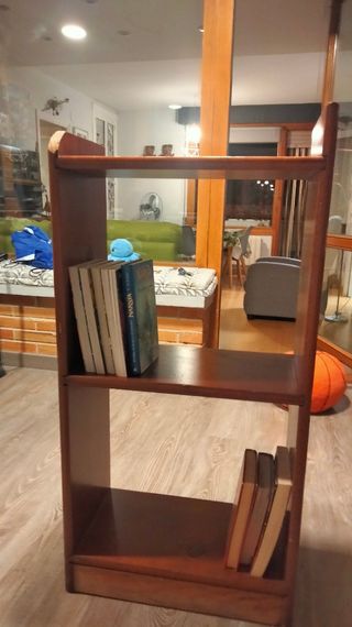 Estantería madera maciza marrón