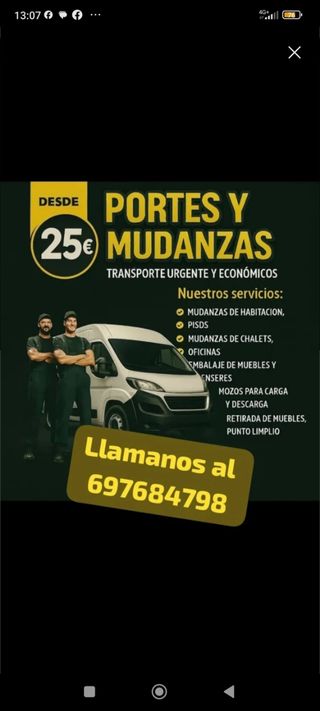 Portes y mudanzas