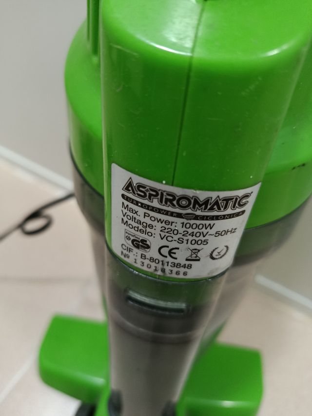 Aspirador escoba verde