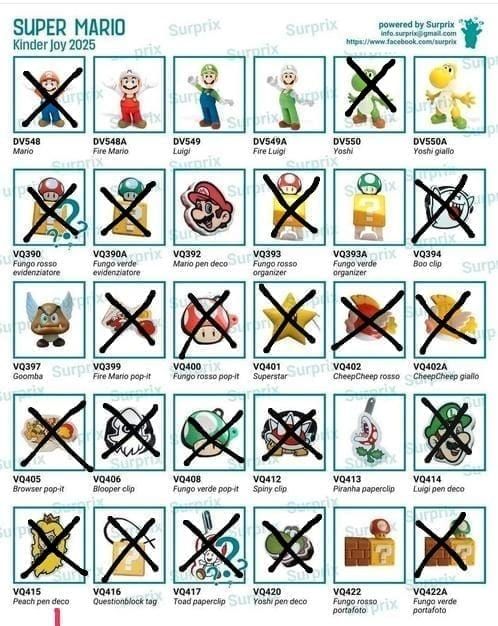 Cambio Super Mario Kinder Joy