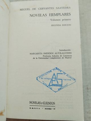 Novelas ejemplares (Serie Literatura española ...