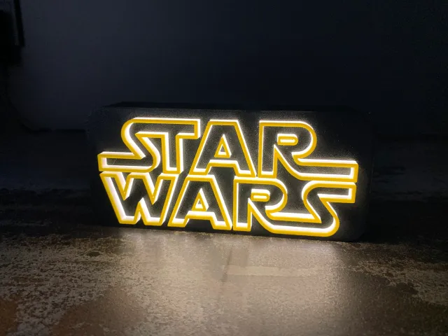 Lampara Star Wars LED