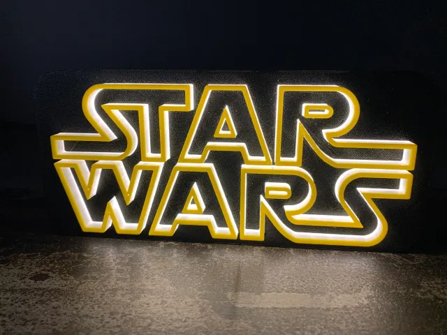 Lampara Star Wars LED