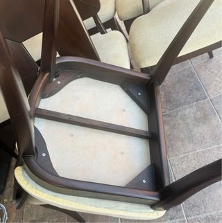 6 Sillas Comedor Madera - Beige. negociable.