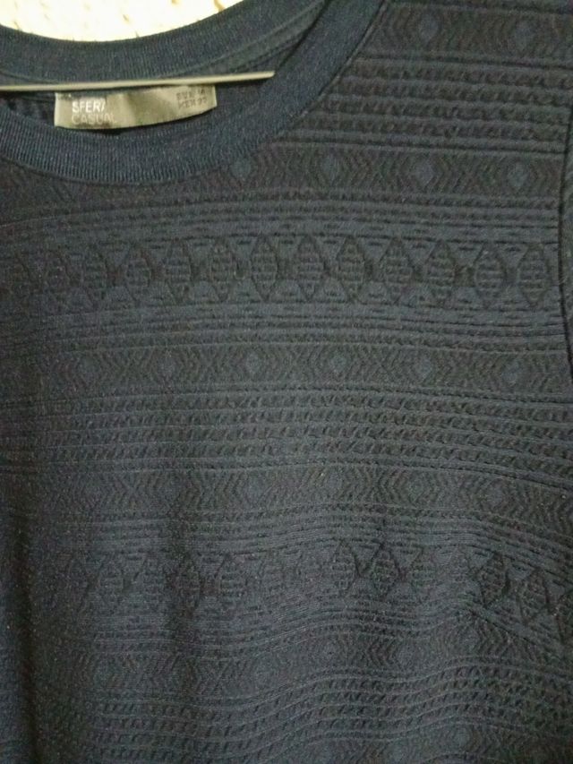 Vestido azul punto - Talla M