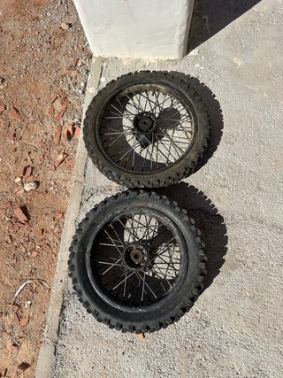 2 llantas pitbike 14 12