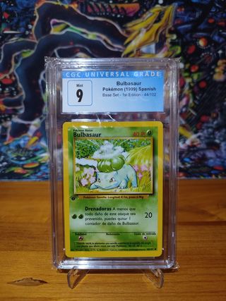 Bulbasaur Base Set 1ª Edición CGC 9