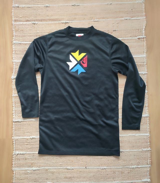 Camiseta Quiksilver manga larga - negra