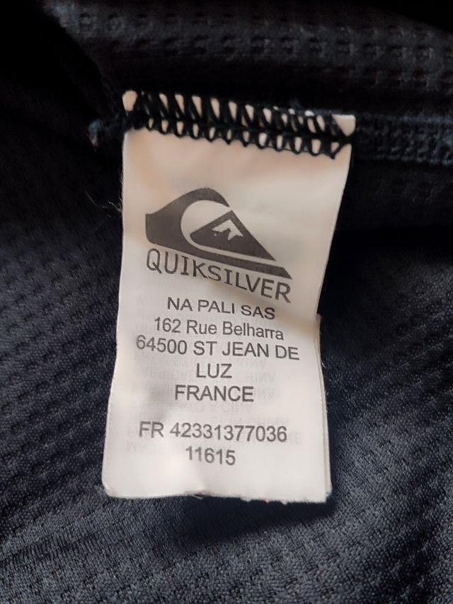 Camiseta Quiksilver manga larga - negra
