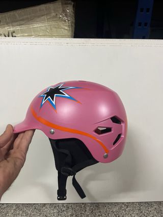 Casco rafting/kayak rosa