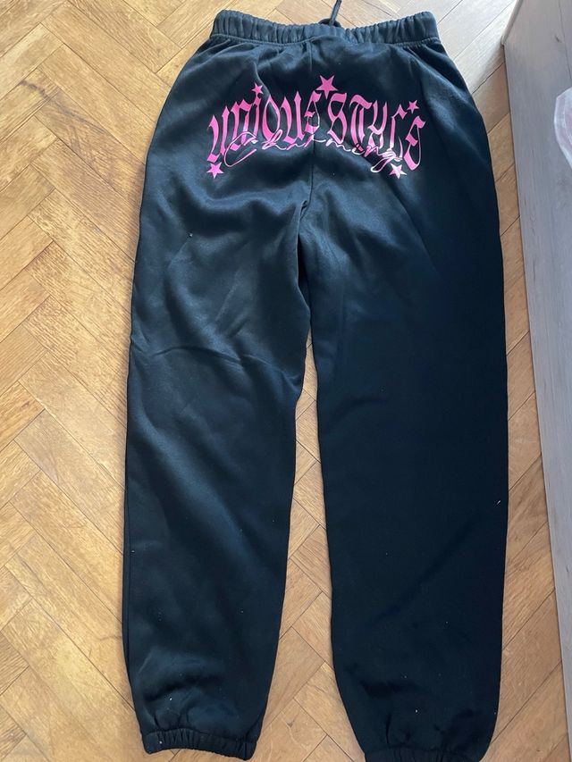 Pantalones chándal negros Shein