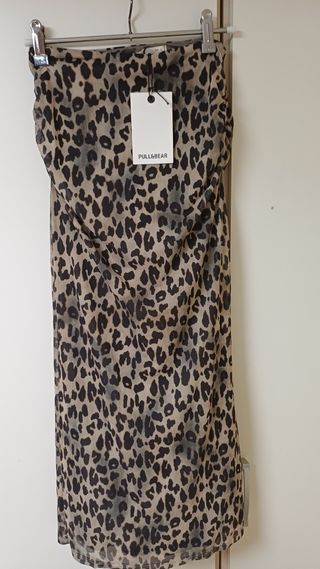 Conjunto top y falda Pull&Bear leopardo